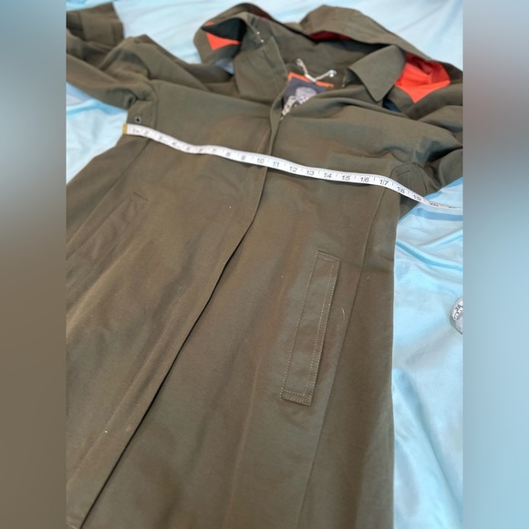 NWOT Vince Camuto Women’s Medium Jacket Dark Green. Full Zip. Removable Hood. - Picture 4 of 16